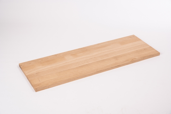 Massivholzplatte Leimholzplatte Eiche A/B 20mm, DL durchgehende Lamele, DIY angepasst